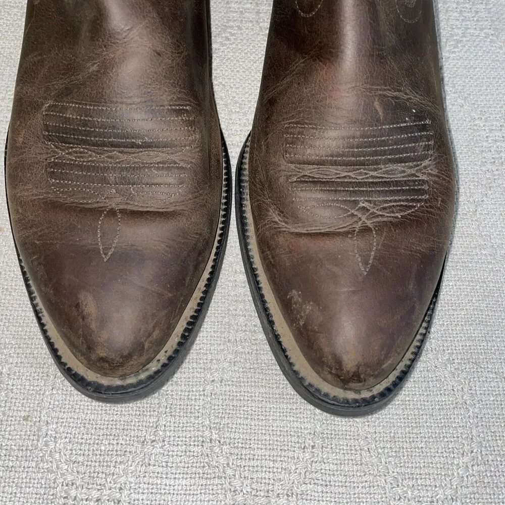 Ariat Men’s Western Boots Size 10 D Brown Leather Cowboy Rodeo Outdoors